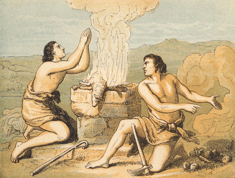 Das Opfer von Kain und Abel von English School