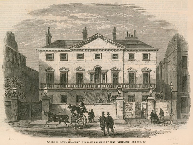 Cambridge House, Piccadilly, London, die Stadtresidenz von Lord Palmerston von English School
