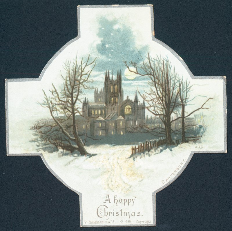 Kathedrale von Canterbury, Weihnachtskarte von English School