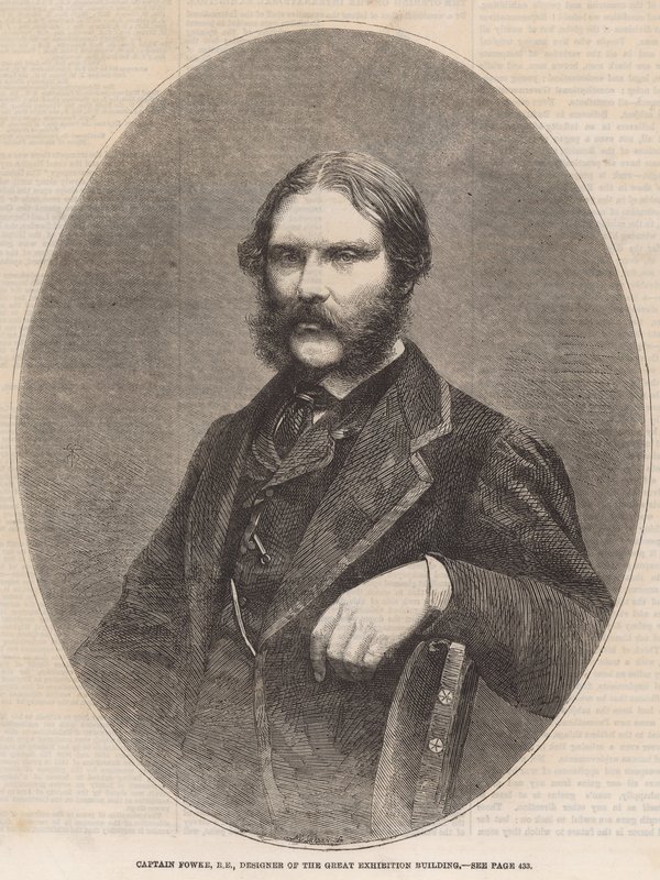 Captain Fowke, Designer des Great Exhibition Building von English School