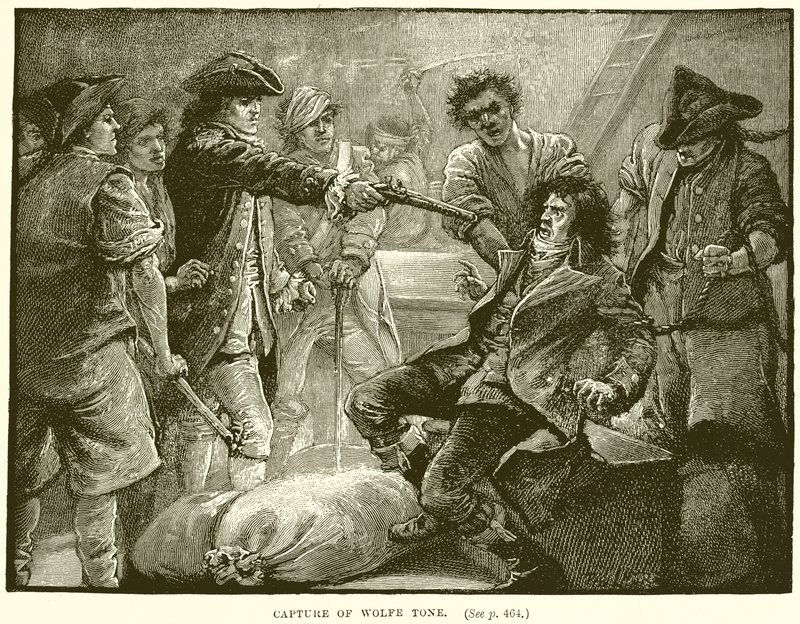Gefangennahme von Wolfe Tone von English School