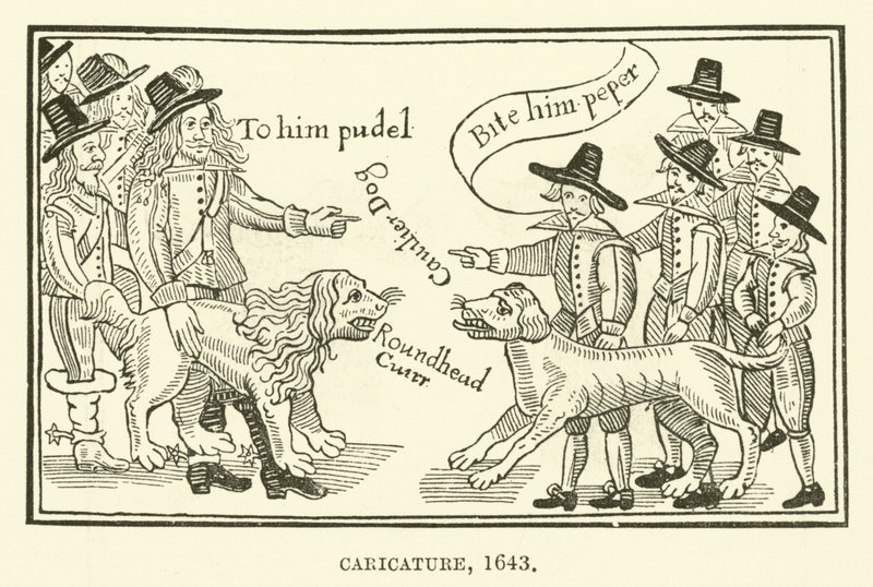 Karikatur, 1643 von English School