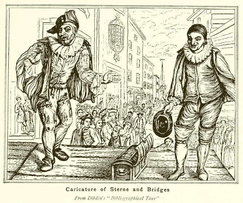 Karikatur von Sterne und Bridges von English School