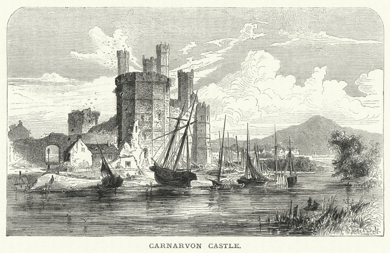 Schloss Carnarvon (Gravur) von English School
