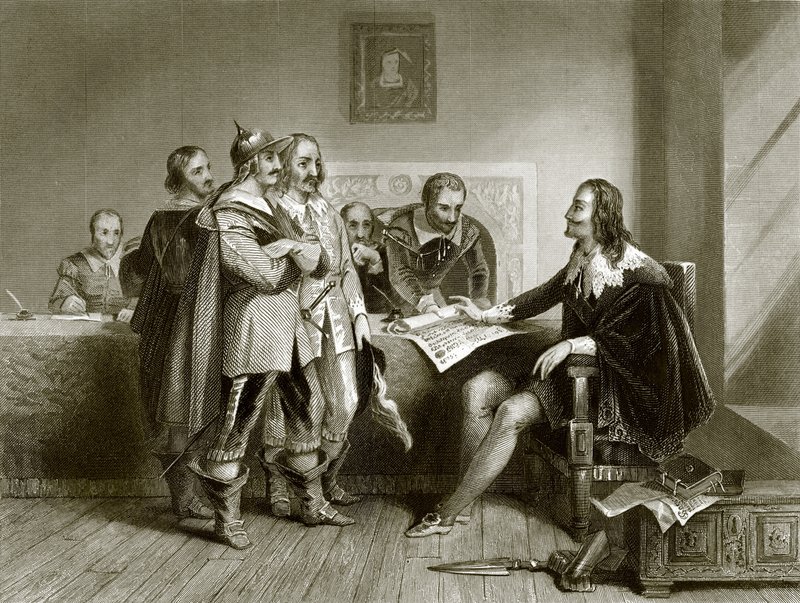 Karl I. verweigert den Vertrag in Oxford von English School