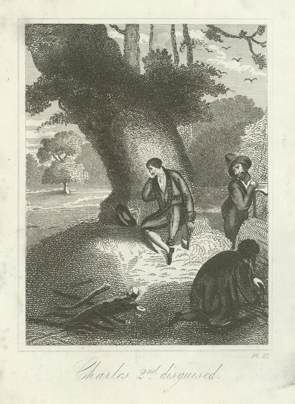 Charles II. verkleidet von English School