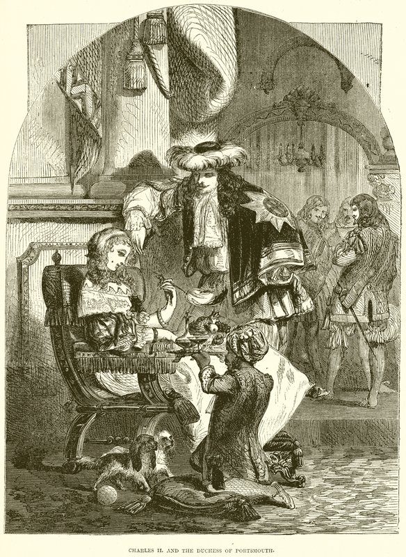 Karl II. und die Herzogin von Portsmouth von English School