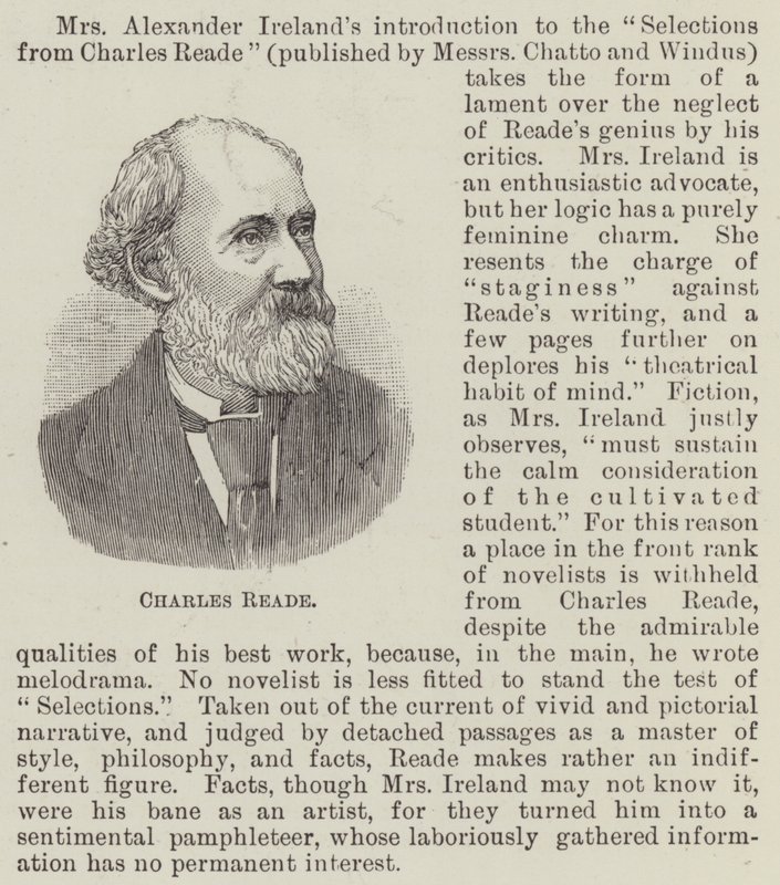 Charles Reade von English School
