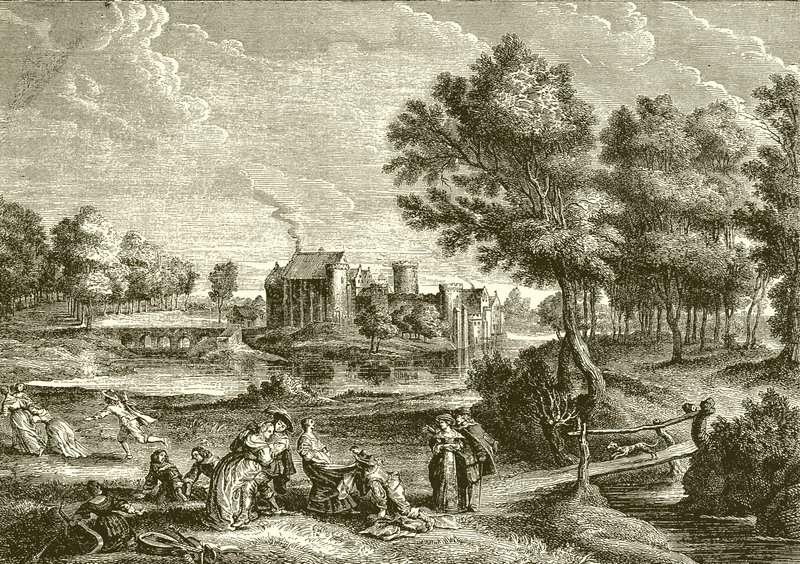 Chateau de Steen. Residenz von Rubens von English School