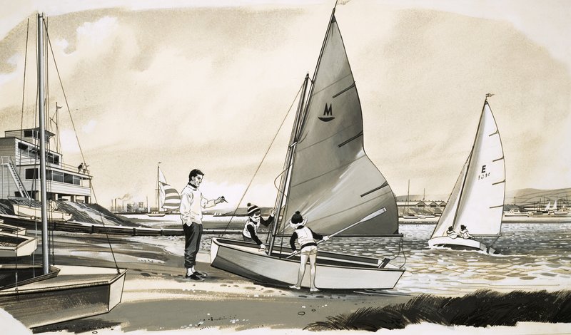 Kinder lernen segeln von English School