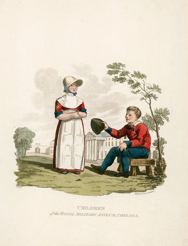 Kinder des Royal Military Asylum, Chelsea von English School