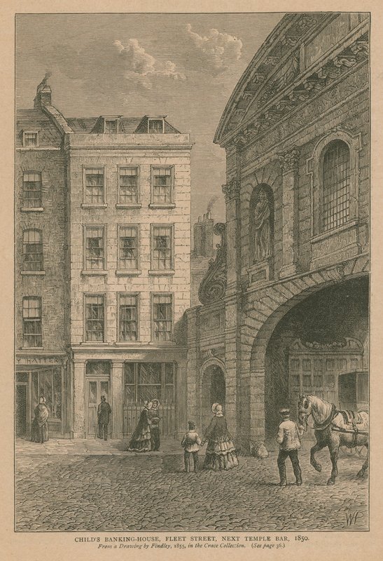 Childs Banking House in der Fleet Street von English School