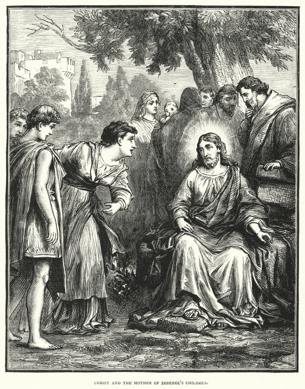 Christus und die Mutter der Kinder des Zebedäus von English School