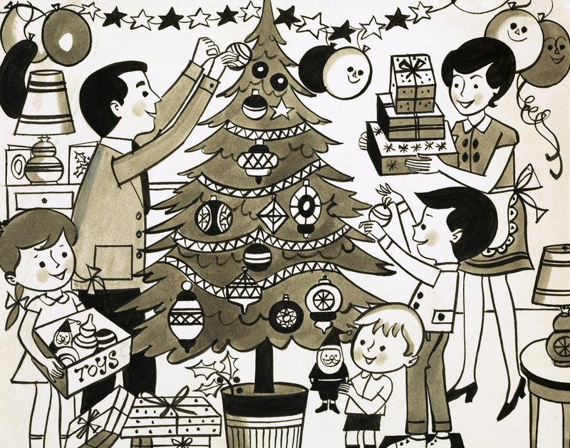 Weihnachtsbaum von English School