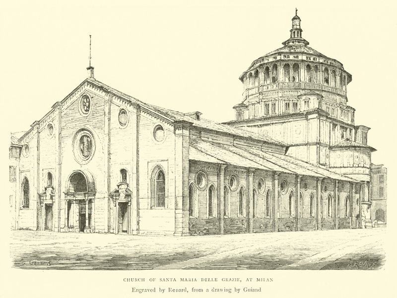 Kirche Santa Maria delle Grazie in Mailand von English School