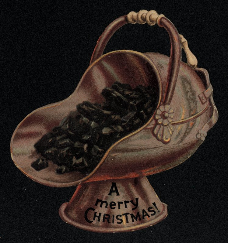Kohlenkasten, Weihnachtsgrußkarte von English School