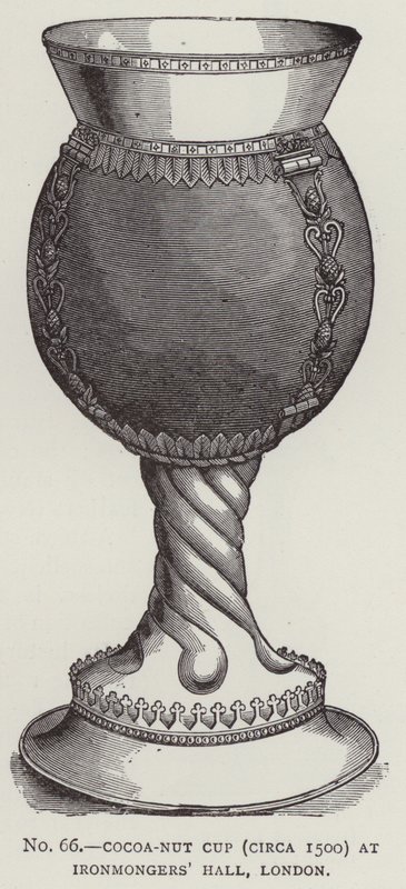 Kokosnussbecher (um 1500) in der Ironmongers