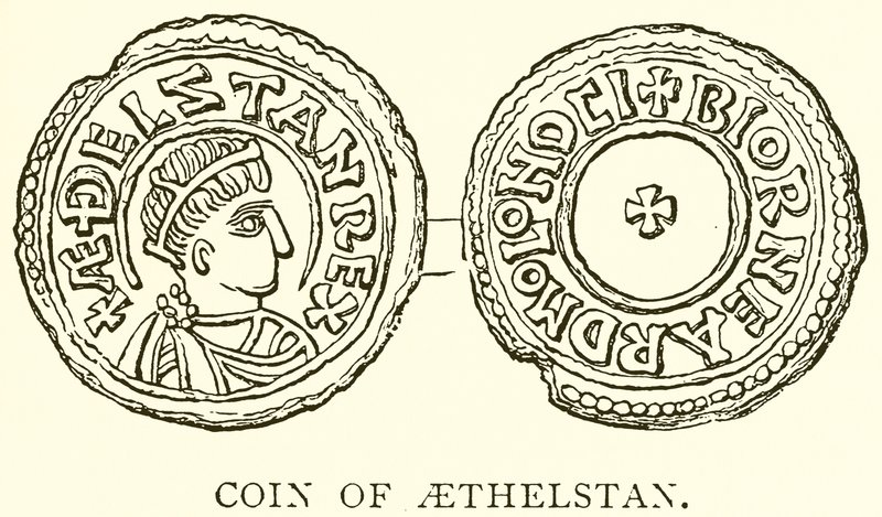 Münze von Aethelstan von English School