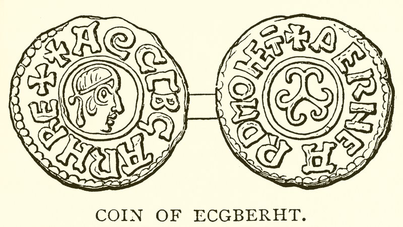 Münze von Ecgberht von English School