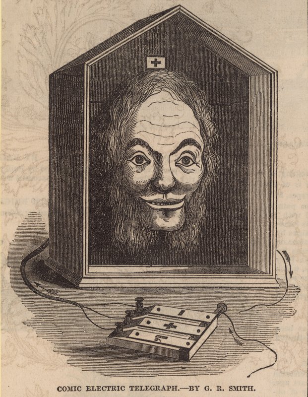 Komischer elektrischer Telegraph von G. E. Smith von English School