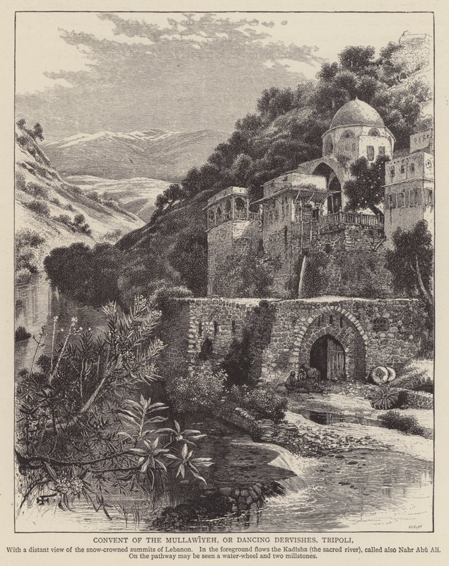 Kloster der Mullawiyeh oder Tanzenden Derwische, Tripolis von English School