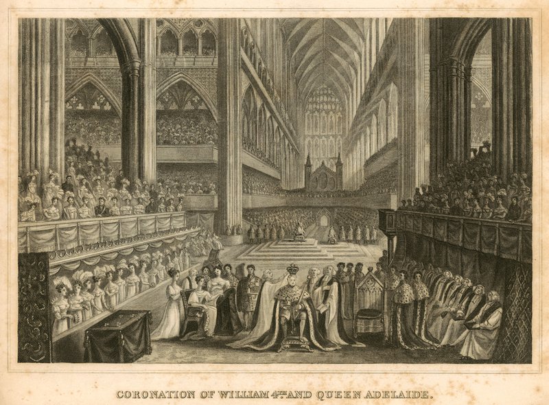 Krönung von König Wilhelm IV. und Königin Adelaide von English School