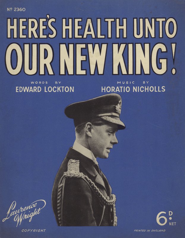 Titelblatt von Heres Health unto Our New King von English School