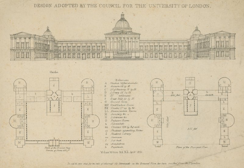 Entwurf, der vom Rat für die University of London angenommen wurde von English School