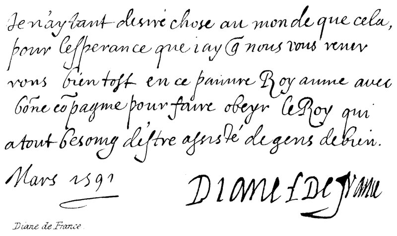 Diane de France von English School