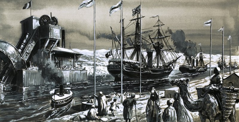 Disraelis großer Coup war der Kauf einer Mehrheitsbeteiligung am Suezkanal von English School