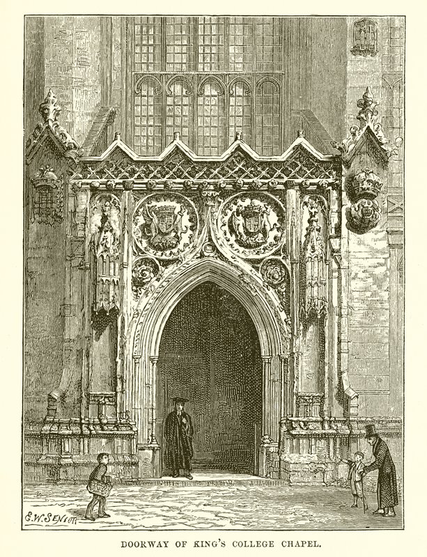 Türöffnung der Kapelle des Kings College von English School