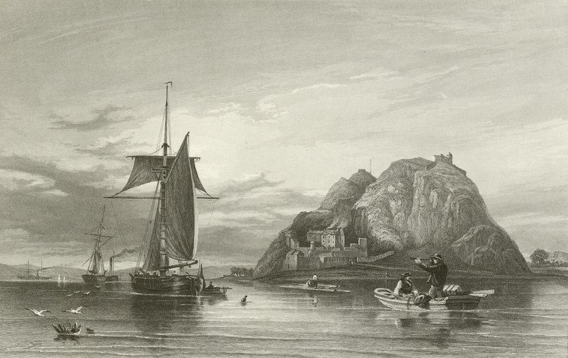 Dumbarton Castle von English School