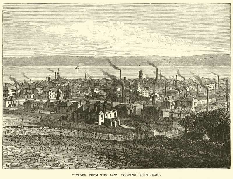Dundee vom Law, Blick nach Südosten von English School