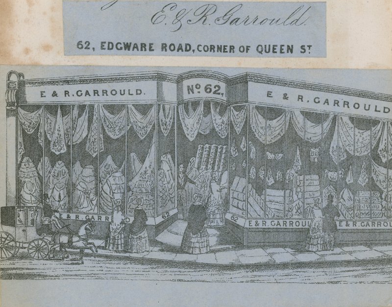 E & R Garrould, 62 Edgware Road, Ecke Queen Street, London von English School