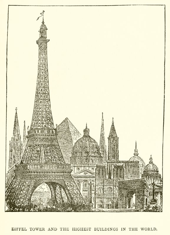 Eiffelturm und die höchsten Gebäude der Welt von English School