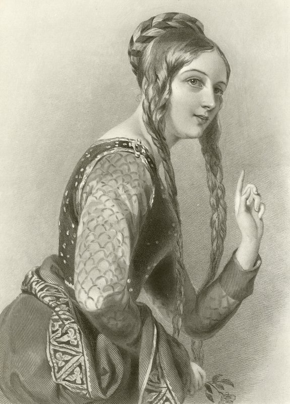 Eleonore von Aquitanien, Königin von König Heinrich II. von English School