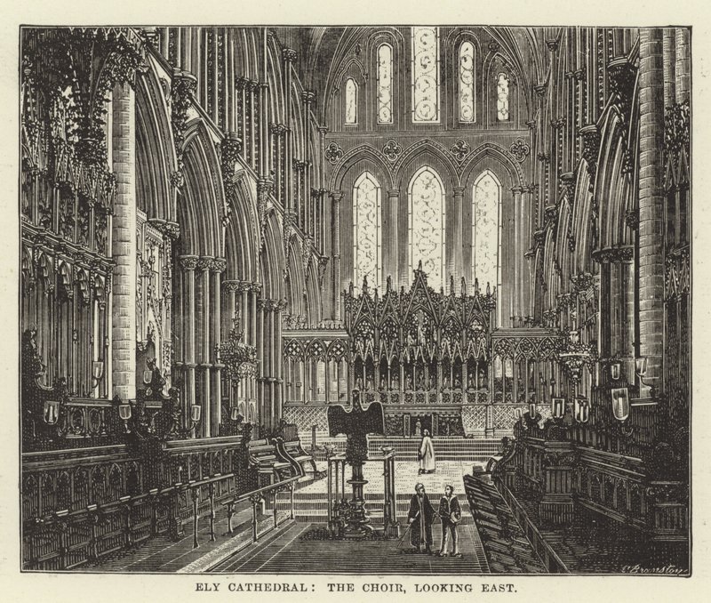 Ely Kathedrale, der Chor, Blick nach Osten von English School