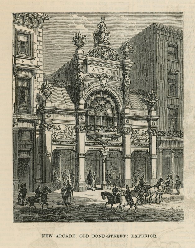 Außenansicht der neuen Arkade in der Old Bond Street von English School