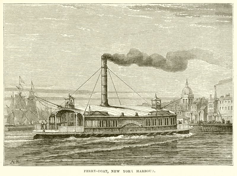 Fähre, Hafen von New York von English School
