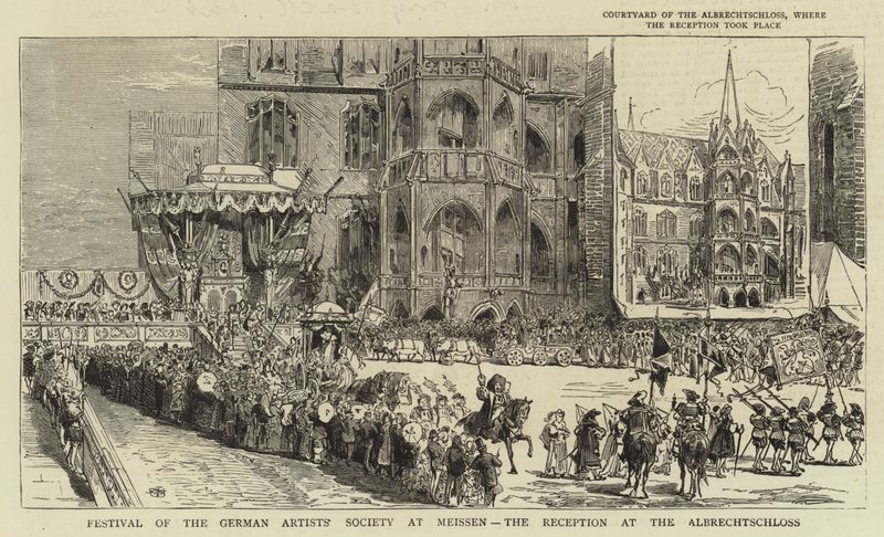 Fest der Deutschen Künstlergesellschaft in Meißen, der Empfang im Albrechtschloss von English School