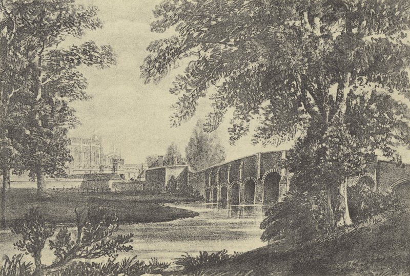 Fünfzehn-Bogen-Brücke, 1818 (Gravur) von English School