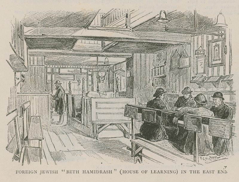 Jüdisches Beth Hamidrash (Haus des Lernens) im East End von English School