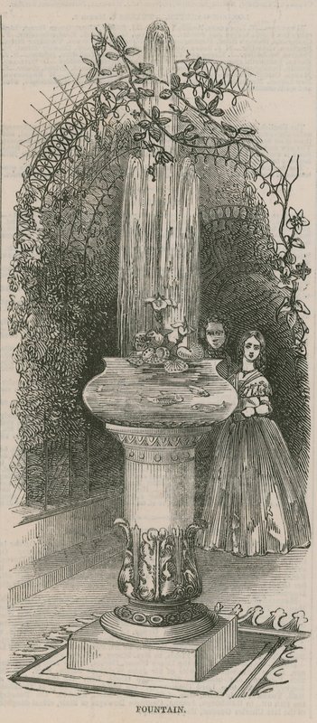 Brunnen auf einer Ausstellung der nützlichen Künste von English School