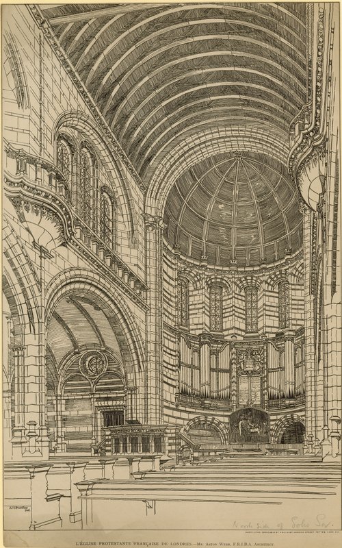 Französische Protestantische Kirche von London von English School