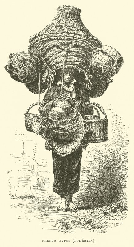 Französischer Zigeuner, Bohemien von English School