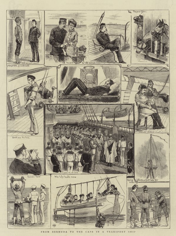 Von Bermuda zum Kap in einem Transportschiff von English School
