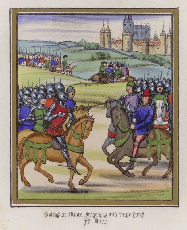 Galeas von Mailand überrascht und verhaftet seinen Onkel von English School