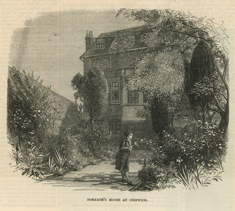 Garten am Haus von William Hogarth von English School