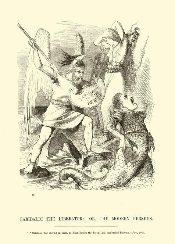 Garibaldi der Befreier; oder der Moderne Perseus von English School