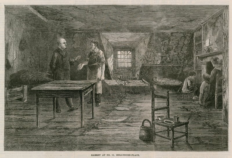 Dachboden in Nr. 10, Hollybush-Place von English School